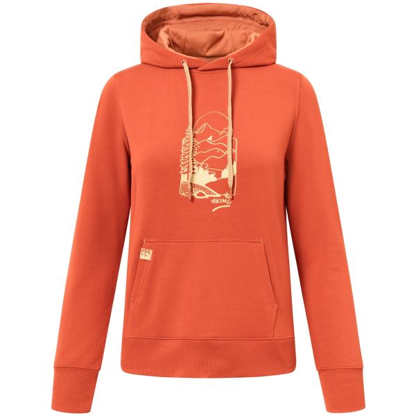 Damen Kapuzenpullover Viking Panaka orange