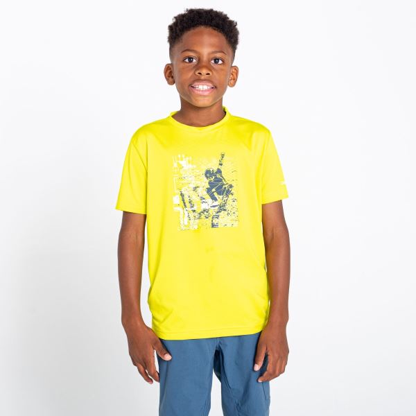 Kinder Funktions T-Shirt Dare2b RIGHTFUL neongelb