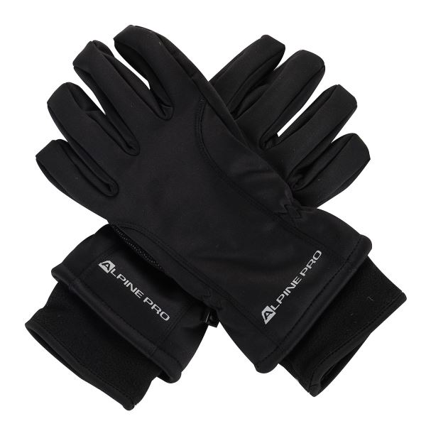 Softshell-Handschuhe mit PTX-Membran ALPINE PRO KAHUG schwarz