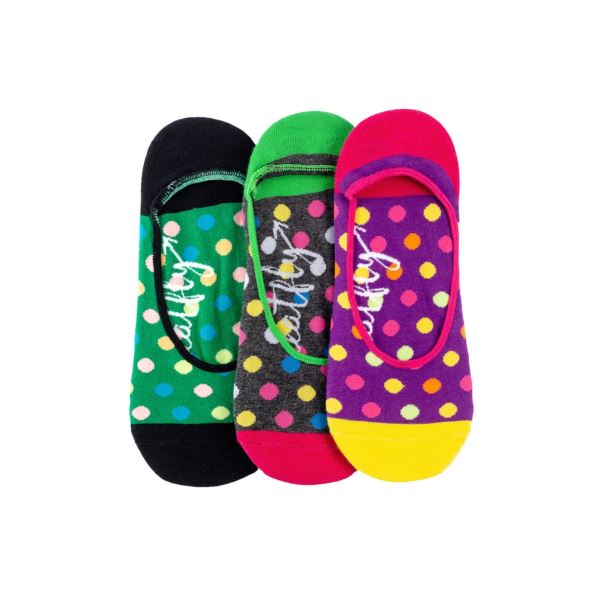 Meatfly Low Socken – Dreierpack lila/grün