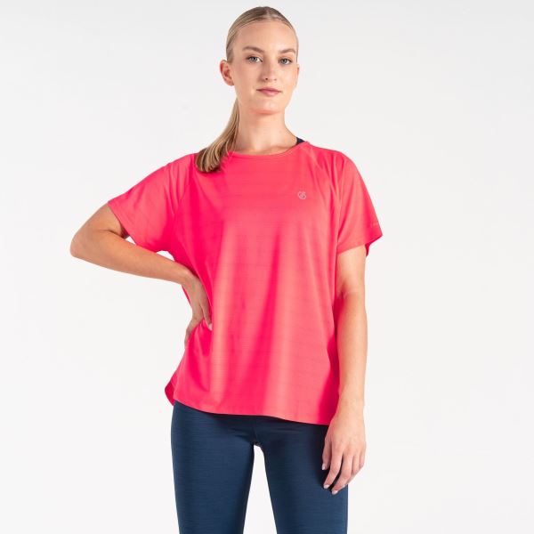 Übergroßes Funktions-T-Shirt für Damen GRAVITATE rosa