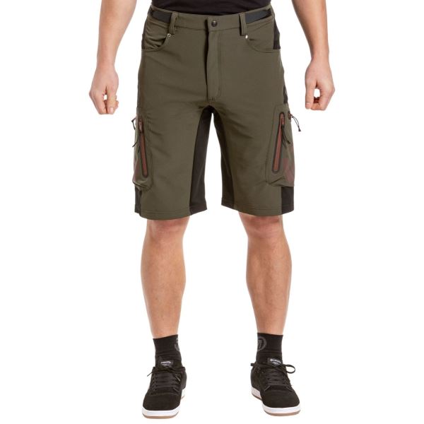 Herren-Fahrradshorts Meatfly Duke grün