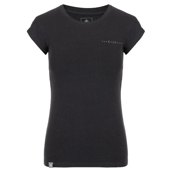 Kilpi LOS-W dunkelgraues Damen-T-Shirt mit Packmaß