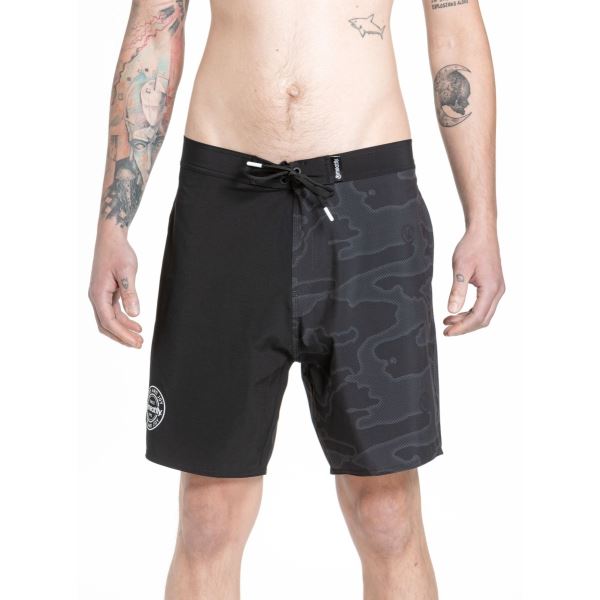 Herren-Bademode Meatfly Ernie Boardshorts 19" Schwarz