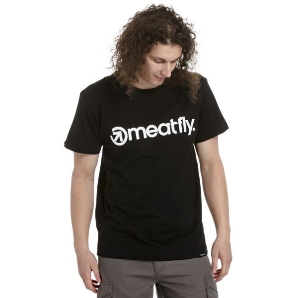 Herren T-Shirt Meatfly MF Logo schwarz