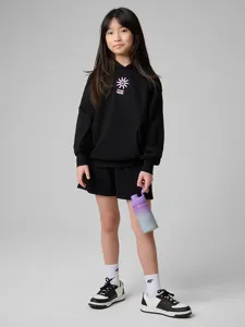 Mädchen-Trainingsshorts, Größe 4F, schwarz Mädchen-Trainingsshorts, Größe 4F, schwarz