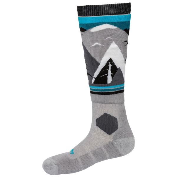 SNB & SKI Socken Meatfly Leeway Mountains grau